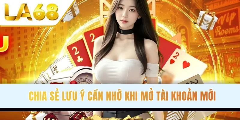 Chia sẻ lưu ý cần nhớ khi mở tài khoản mới